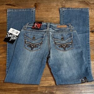 South Pole Women's Blue Boot Cut Jeans